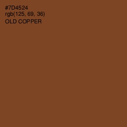 #7D4524 - Old Copper Color Image